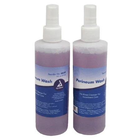 Dynarex Perineal Wash Liquid 8 oz Pump Bottle Scented Case of 48
