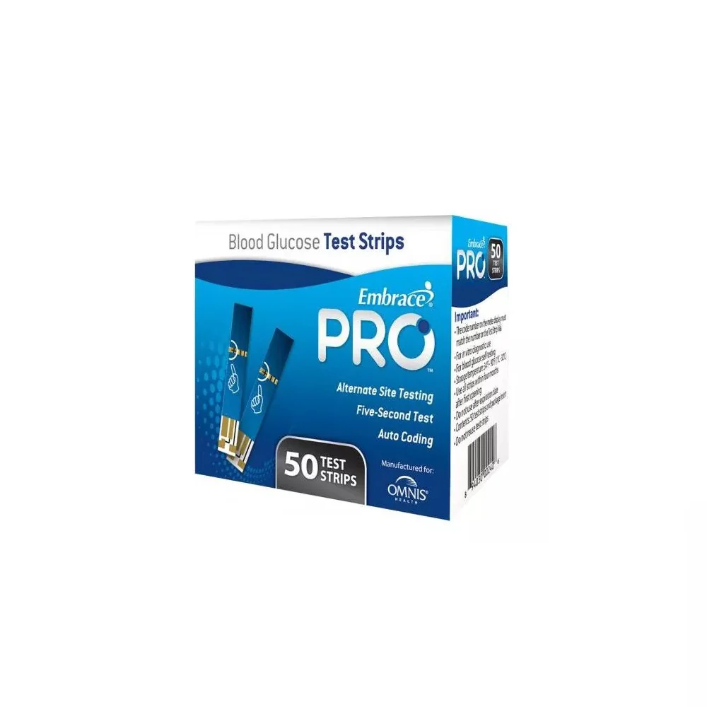Embrace PRO Blood Glucose Test Strip