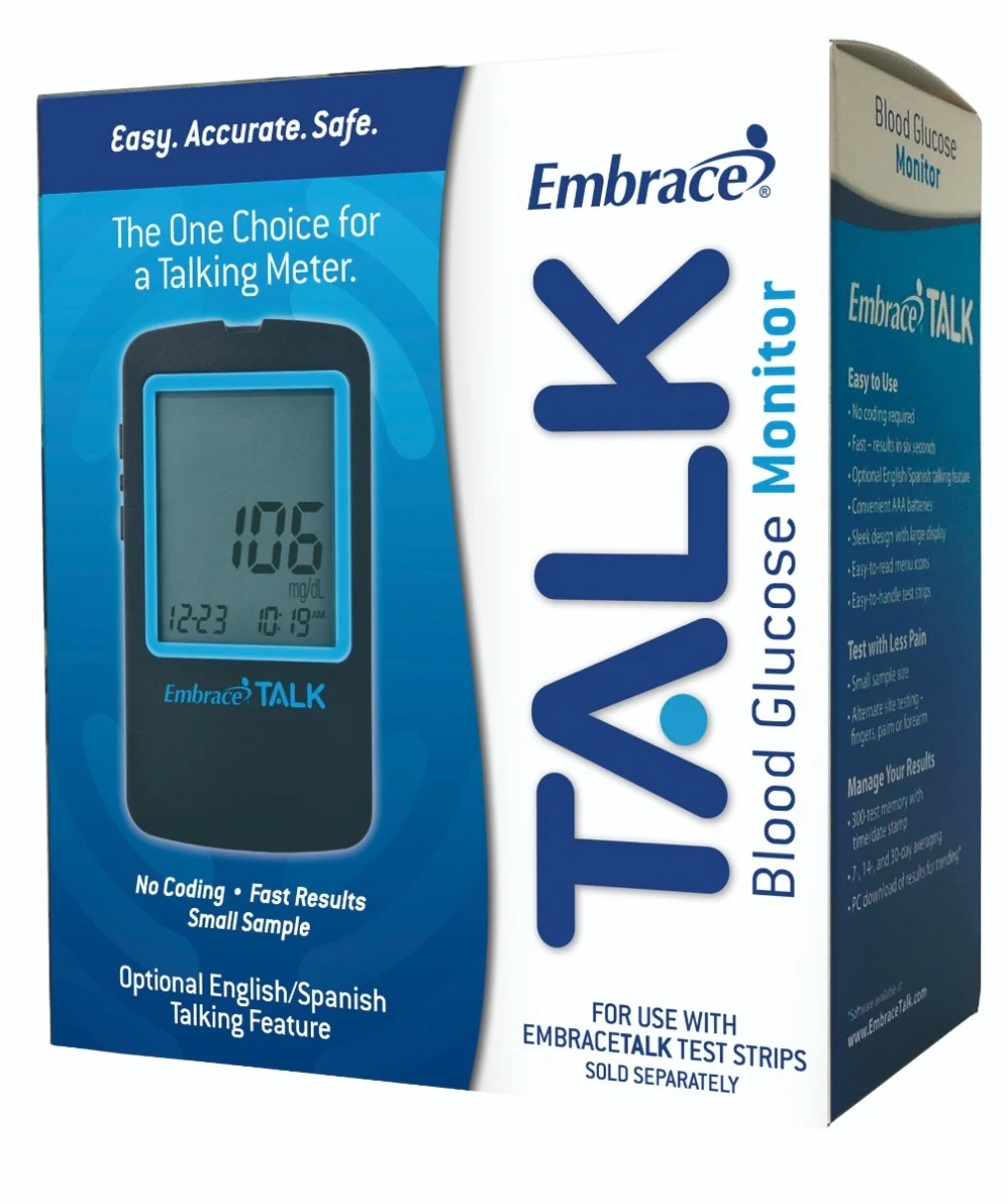 Embrace TALK Meter & 2 Boxes of Embrace TALK Test Strips - Image 3
