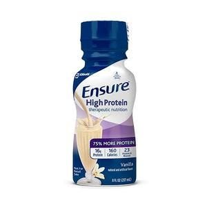 Ensure Ready-to-Drink High Protein Therapeutic Nutrition Vanilla Shake 8 oz Bottle One count