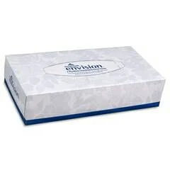 Envision Facial Tissue White, 8 X 8.3 Inch, Case of 3000