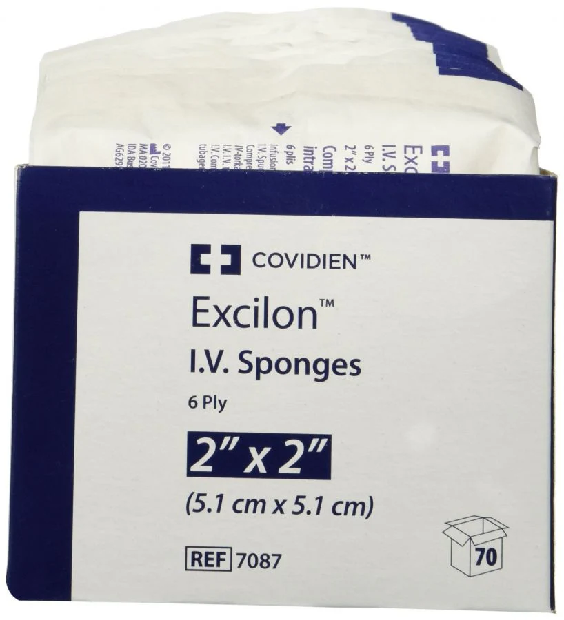 Excilon 7087 Sterile IV Sponge Sterile 2" x 2" Box of 70