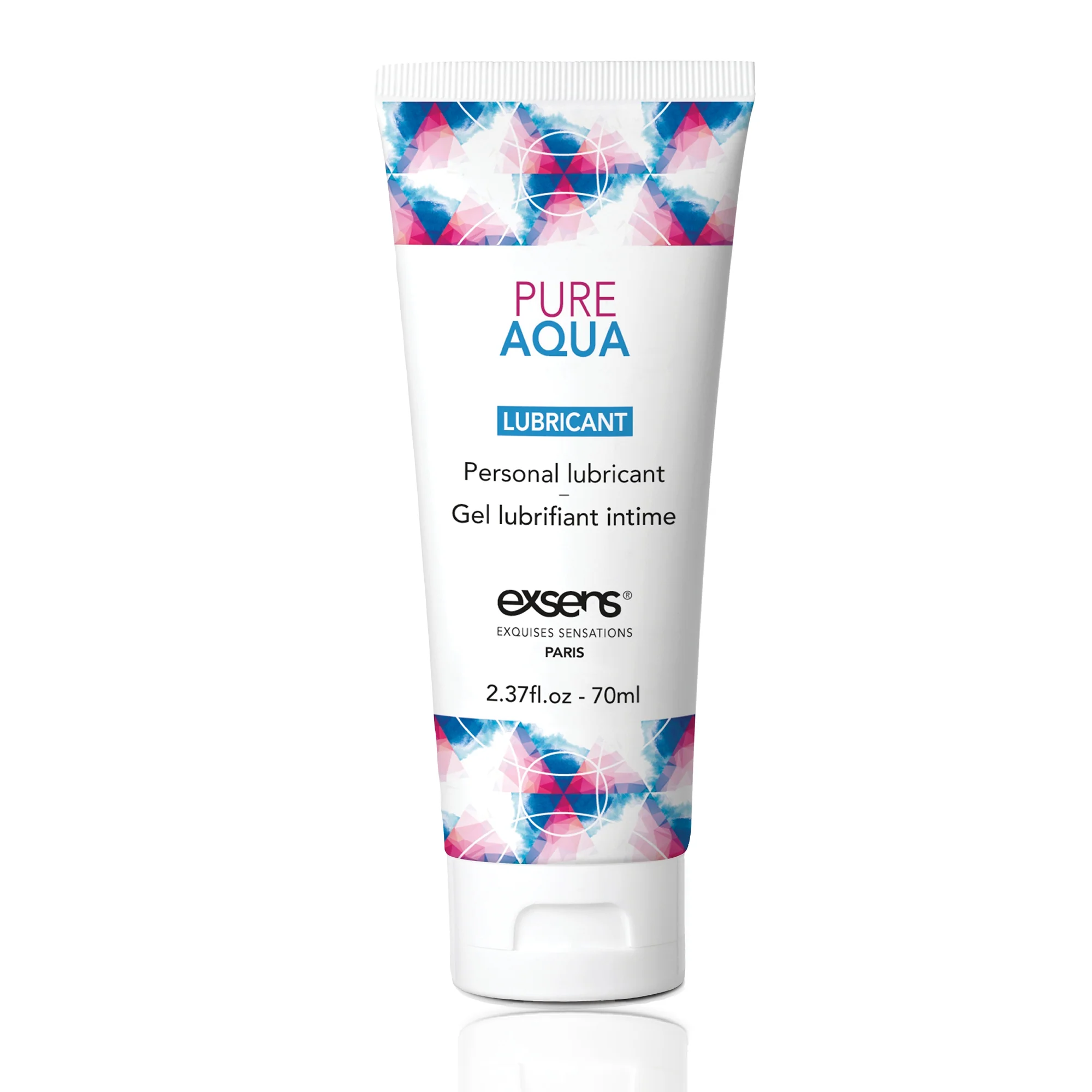 Exsens Premium Water Based Personal Lubricant, Intimate pH Balanced Gel Made with All Vegan Ingredients, FDA Cleared 70ml (2.37 fl.oz), 1 Count