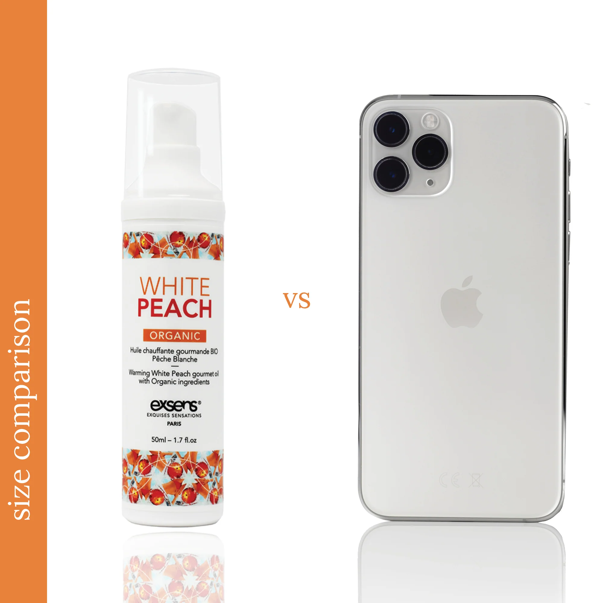 Exsens White Peach Warming Intimate Organic Massage Oil, 50ml (1.7 fl.oz), 1 count - Image 6