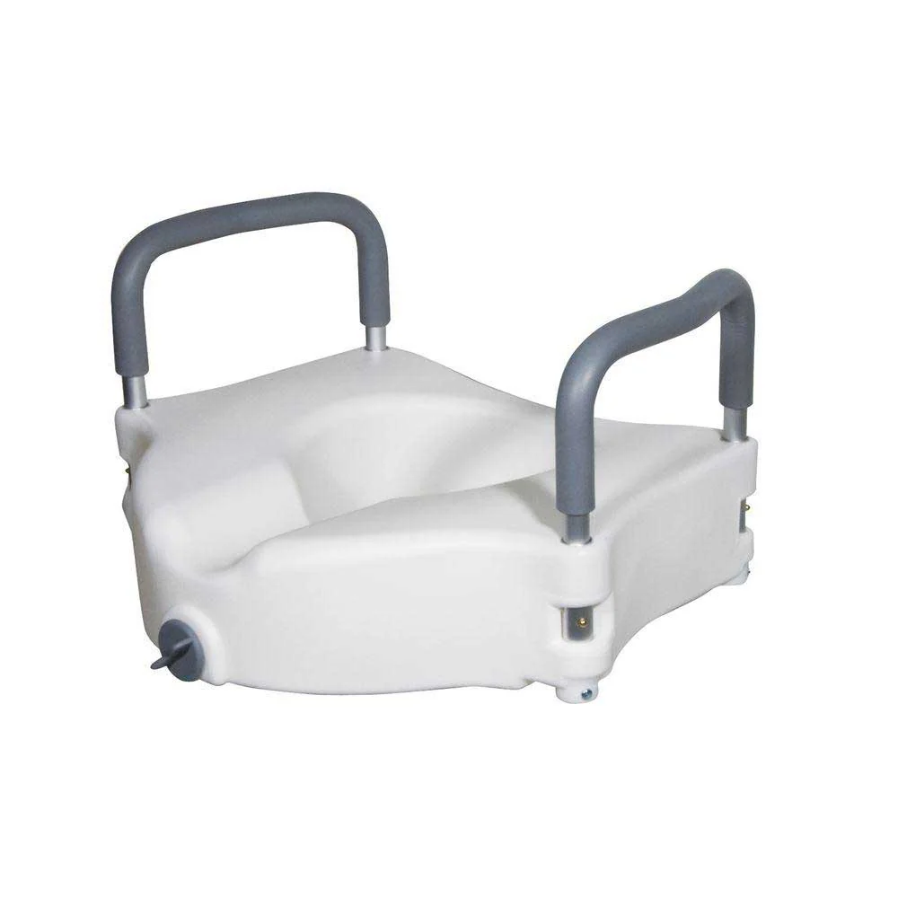E-Z Lock Raised Toilet Seat with Arms