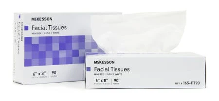 Facial Tissue McKesson White 6 X 8in, Case of 6480