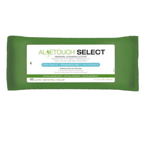 FitRight Aloe Quilted Personal Cleansing Wipes - Case of 12 - Image 3