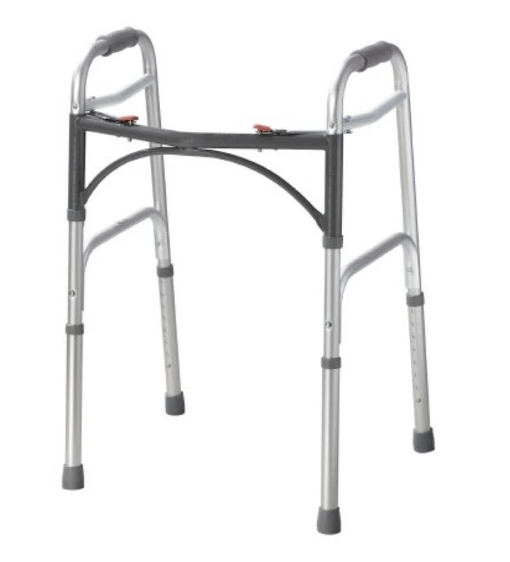 Folding Walker Junior McKesson 146-10201-4 Aluminum 350 lbs. 25 to 32 Inch. 1 each