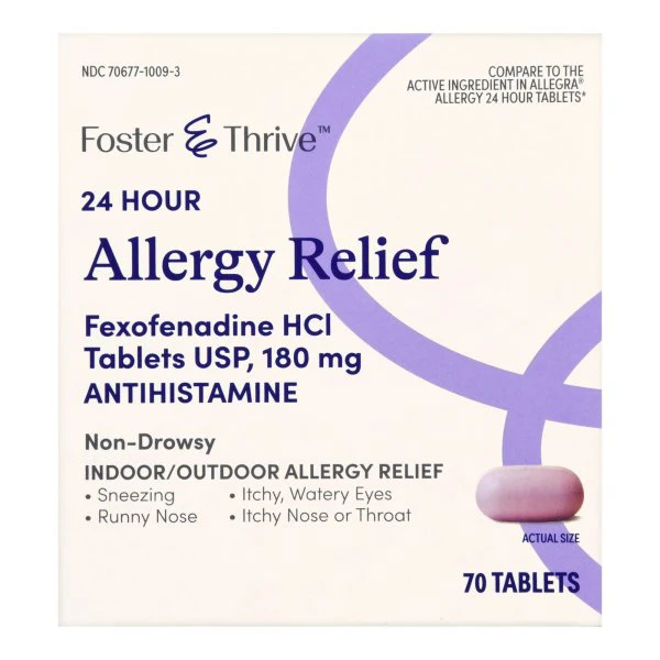 Foster & Thrive Allergy Relief Minitabs, 25 mg Strength, Box of 24 - Image 3