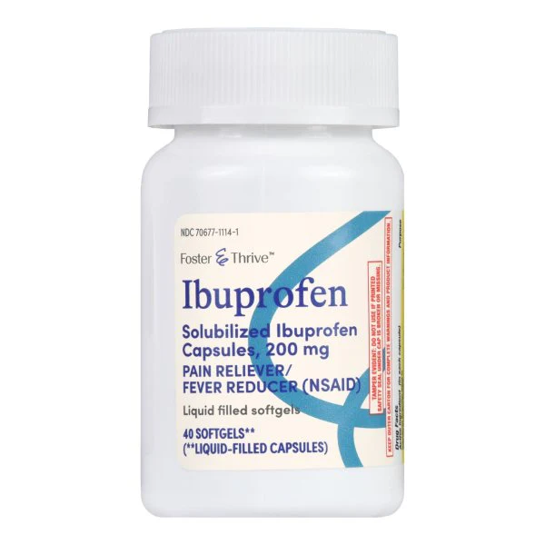 Foster & Thrive Pain Relief, 200 mg Strength Ibuprofen Softgel Tablets, 40 per Bottle - Image 5