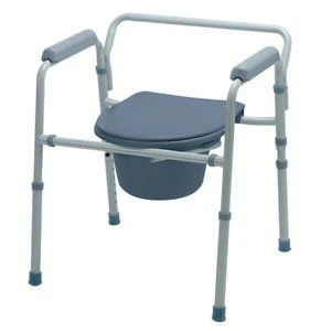 Medline Standard Steel Commode 21-1/4" W