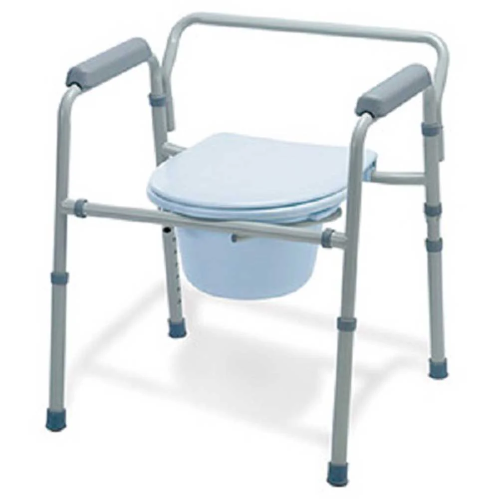 Medline Standard Steel Commode 21-1/4" W - Image 2