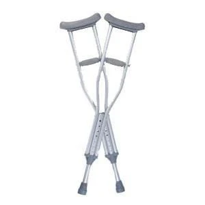 Guardian Quick-Fit Child Adjustable Auxiliary Crutches, 31-1/2" - 37-1/2" (Adjustment Range), 3'9" - 4'7" (Adjustable User Height), Pair of 2 - Image 2
