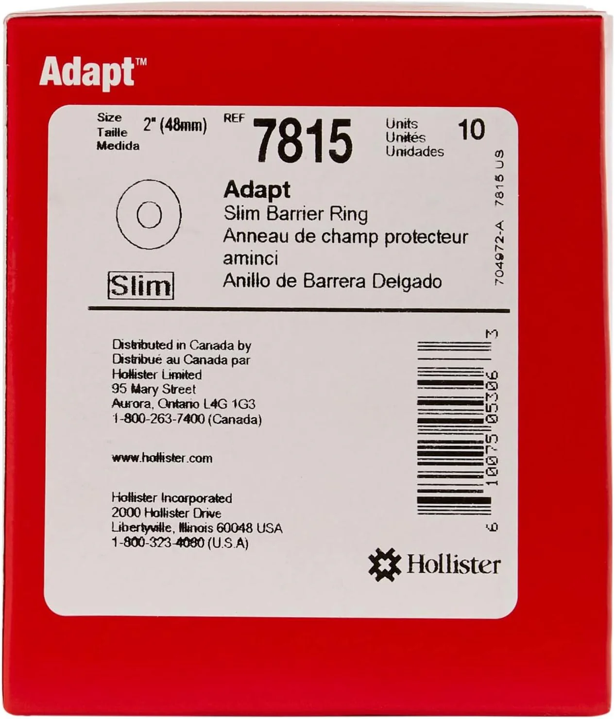 Hollister Adapt Slim Skin Barrier Ring, 2 Inch, Box of 10 - Image 4