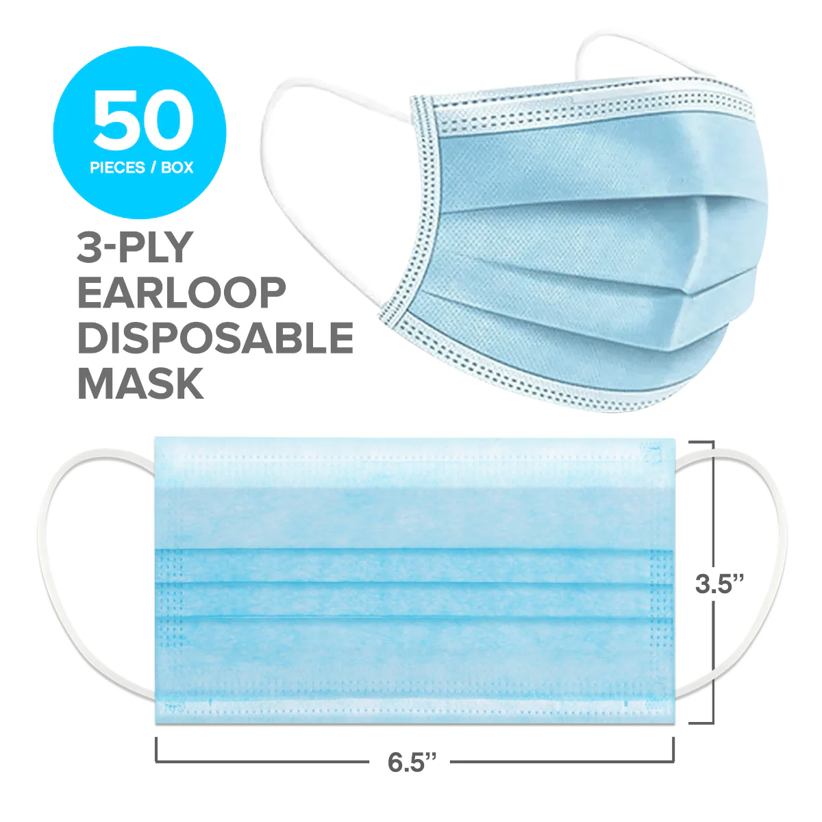 InterMask Disposable Premium 3-Ply Mask, ASTM Level 3 - Image 4