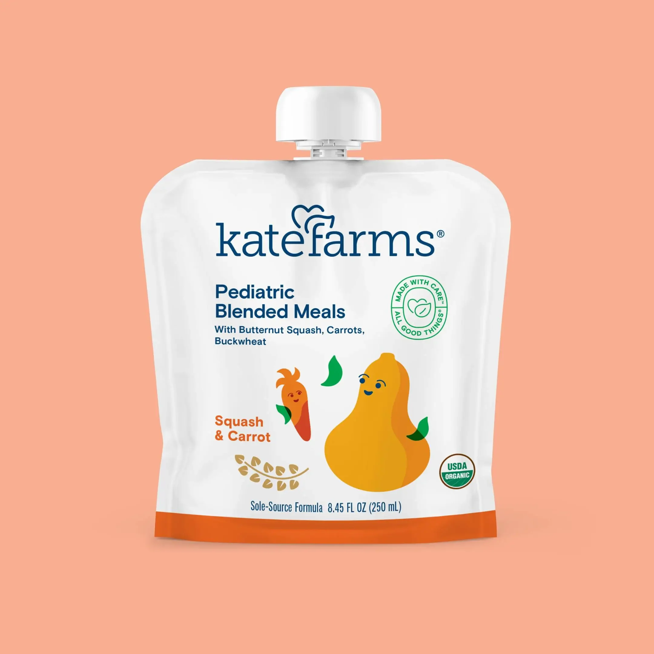 Kate Farms Organic Pediatric Blended Meal, Multiple Flavors, 8G Protein, Organic Whole Foods, Oral or Tube Feed Nutrition, Gluten Free and Non-GMO, 8.45 FL Oz, Pack of 12 or 1 Each - Image 11