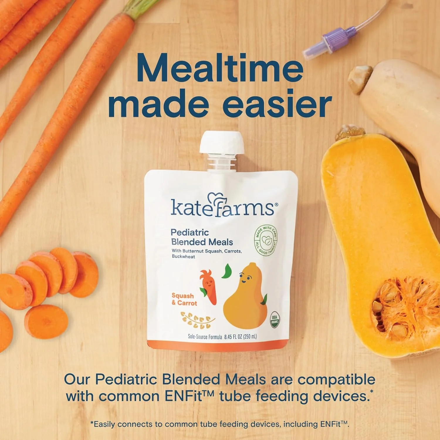 Kate Farms Organic Pediatric Blended Meal, Multiple Flavors, 8G Protein, Organic Whole Foods, Oral or Tube Feed Nutrition, Gluten Free and Non-GMO, 8.45 FL Oz, Pack of 12 or 1 Each - Image 15