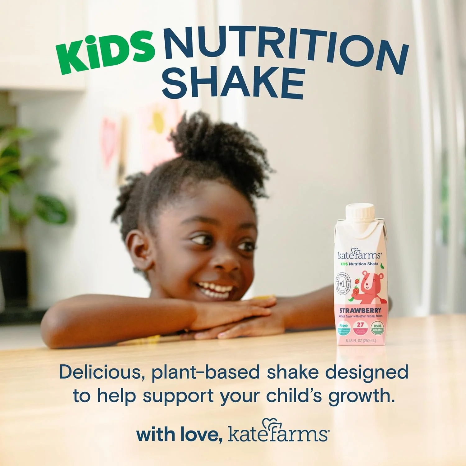 Kate Farms Pediatric Organic Nutrition Shake, Multiple Flavors, 8G of Protein, 27 Vitamins and Minerals, Meal Replacement, Protein Shake, Gluten Free, Non-GMO, 8.45 Fl Oz, Pack of 12 - Image 10
