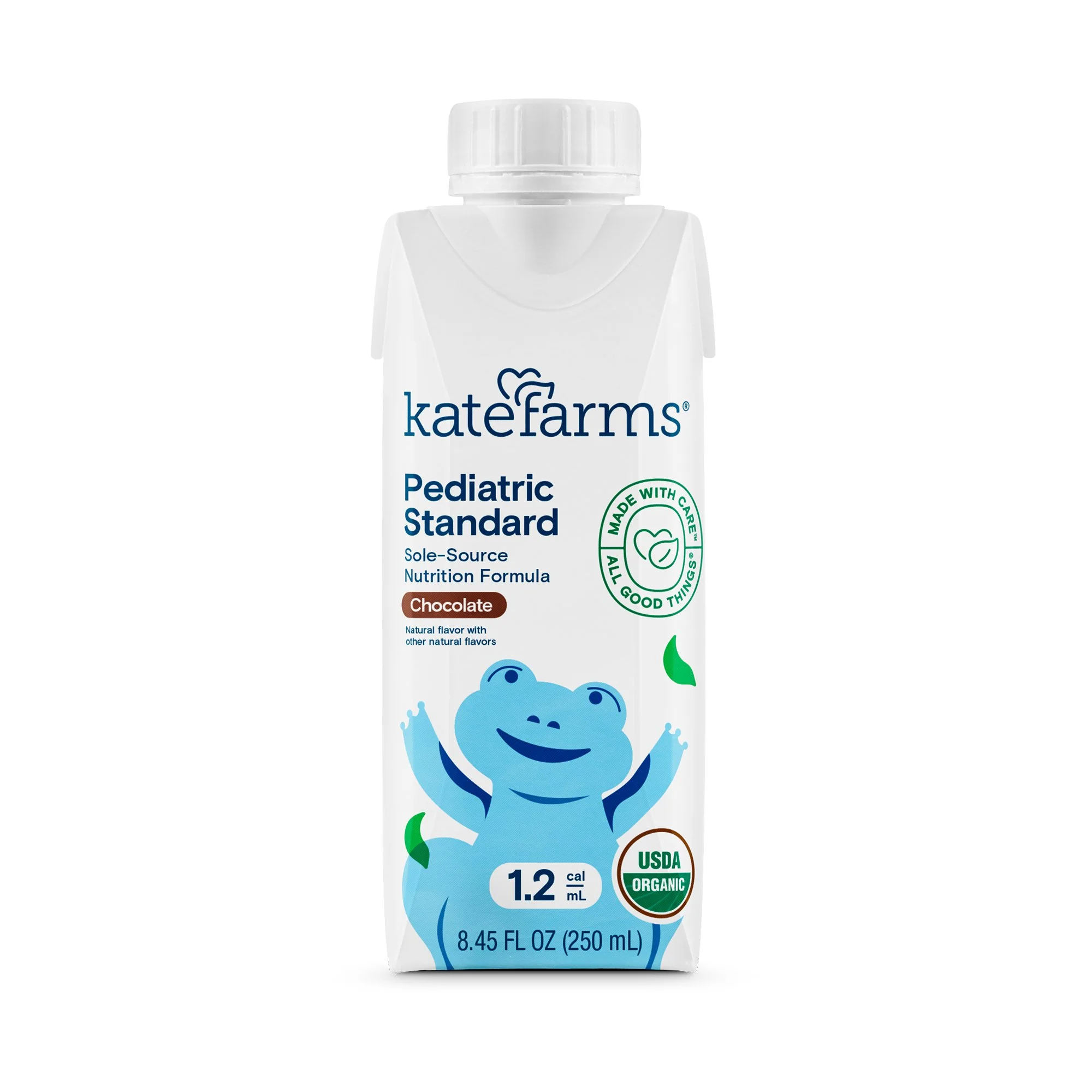 Kate Farms Pediatric Standard 1.2 Formula, Vanilla and Chocolate Flavors, Sole Source Nutrition, Nutritional Supplement Drinks, Feeding Tube Meals, Protein Shakes for Kids, 8.45 FL Oz, Pack of 12 or 1 Each - Image 2