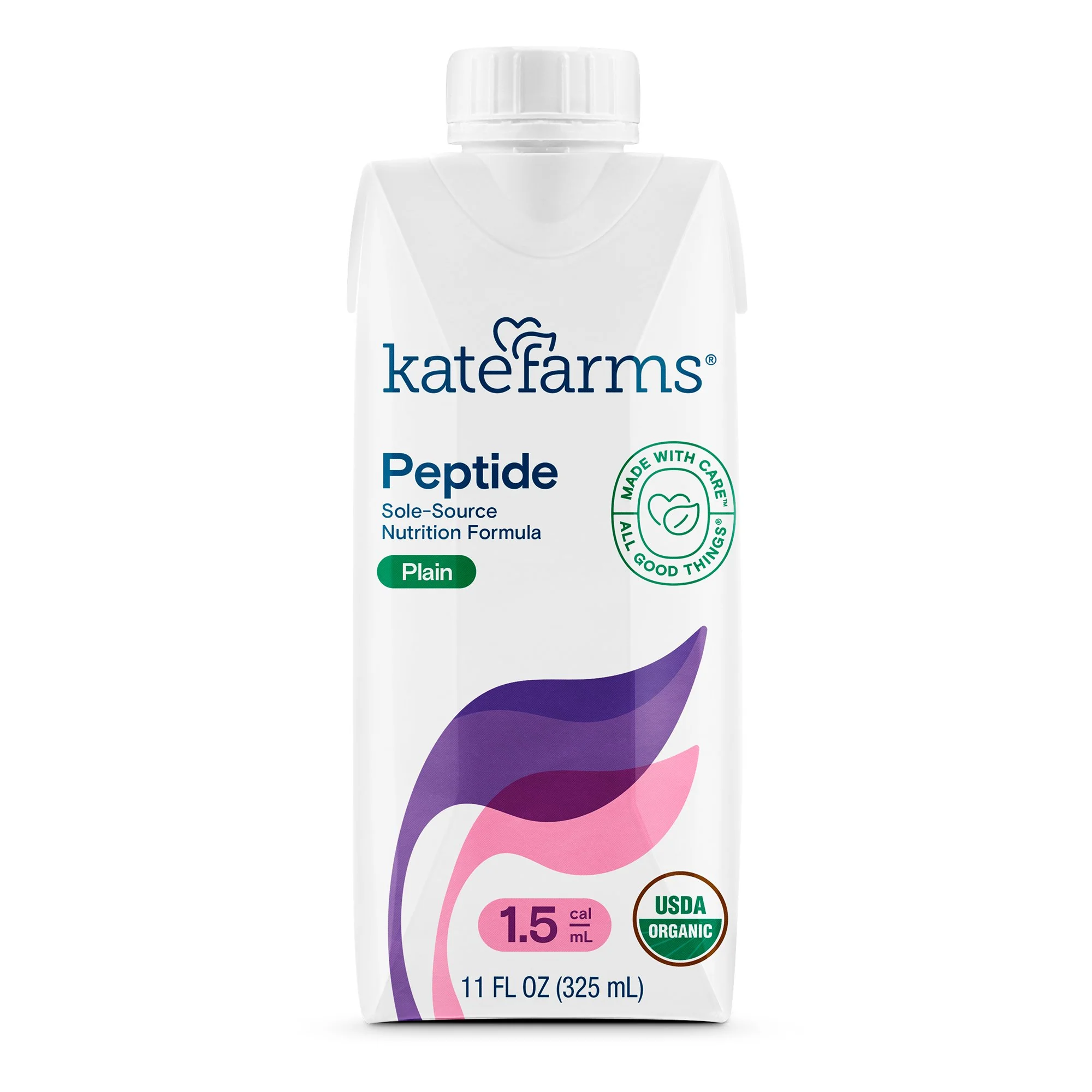 Kate Farms Adult Peptide 1.5 Sole-Source Nutrition Formula, Vanilla and Plain Flavors, Organic Enzymatically Hydrolyzed Plant-Based Protein Drink, Made Without Gluten, Soy, Dairy, or Corn, 11 FL Oz, Pack of 12 or 1 Each - Image 9