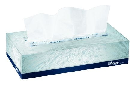 Kleenex Facial Tissue: 36 Count, White, 8.2" x 8.4", 2-Ply - Image 3