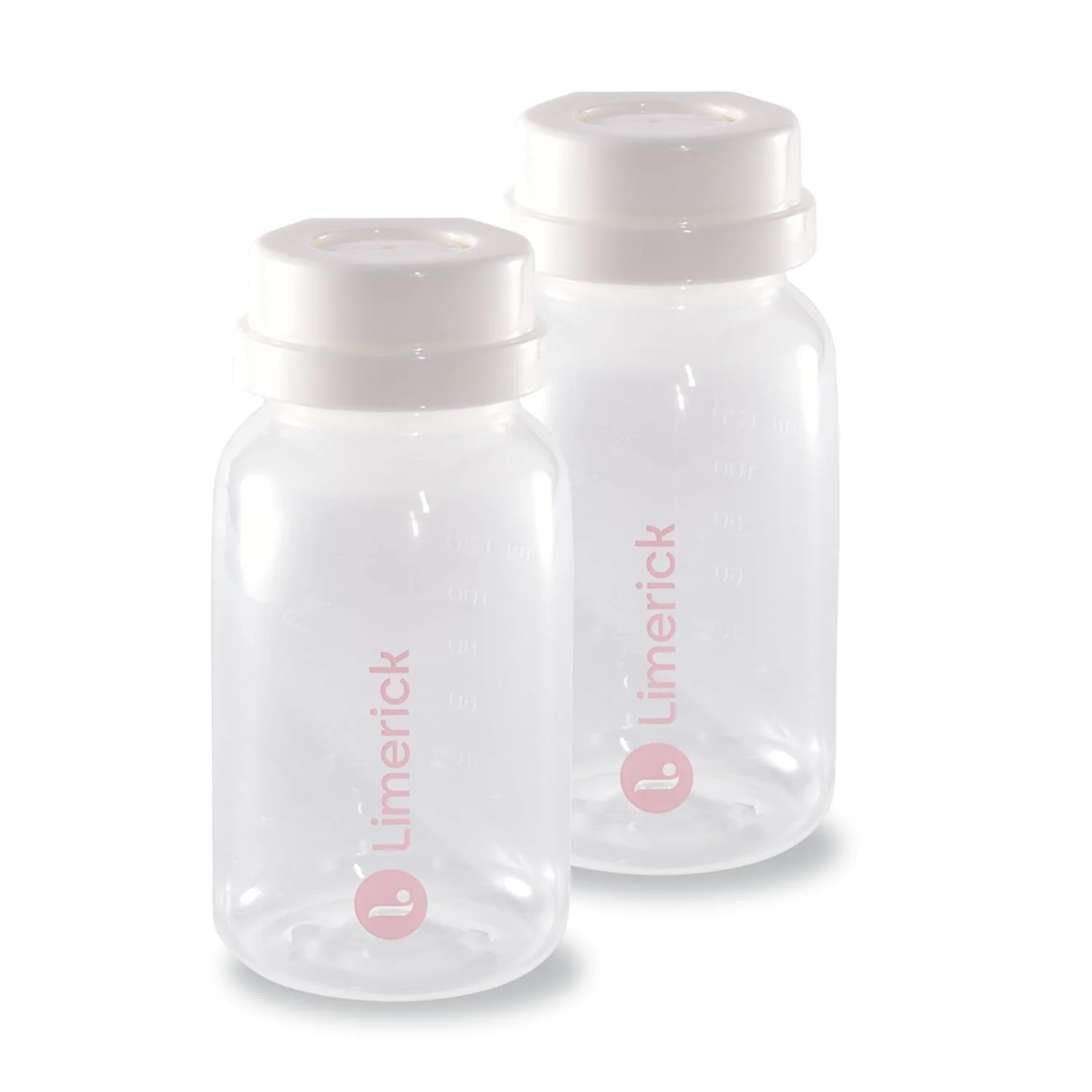 Limerick 4oz Breast Milk Storage Bottles, BPA Free & Dishwasher Safe, Formula Storage Bottles, Open Neck for Easy Collection & Storage