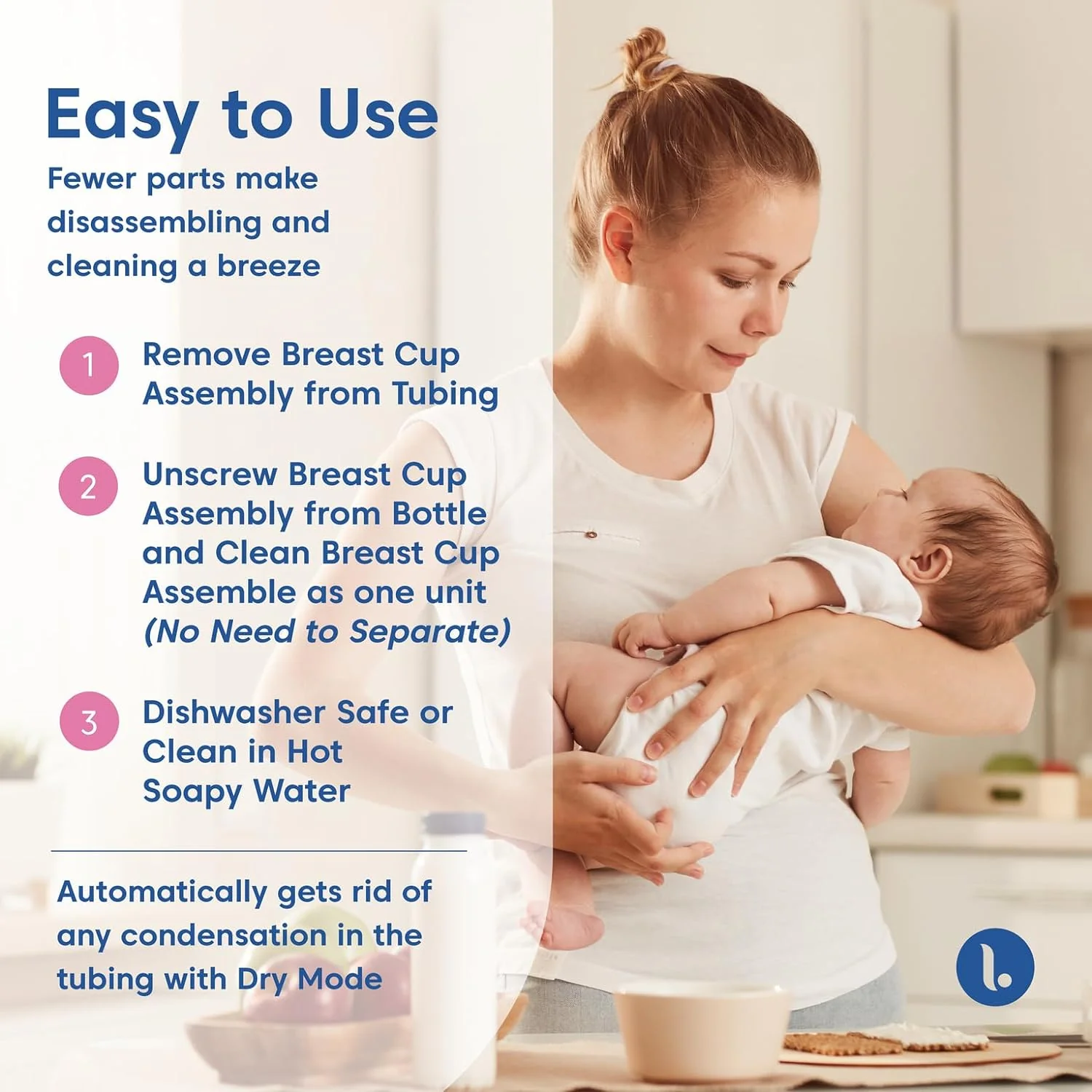 Limerick ComforTouch Kit for PJ's Comfort & Joy Standrd Breast Pumps, Includes 2 Silicone Gaskets, 2 BPA-free Bottles, 4 Silicone Gaskets, & 1-micron Filter with DEHP-free Tubing - Image 4