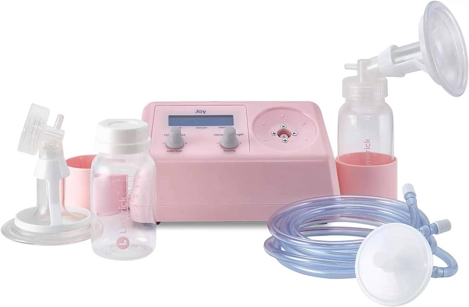 Limerick Joy Standard Digital Breast Pump, Hospital Grade Compression & Vaccum Technology, Dual Soft Silicone Breast Cups, Digital Display