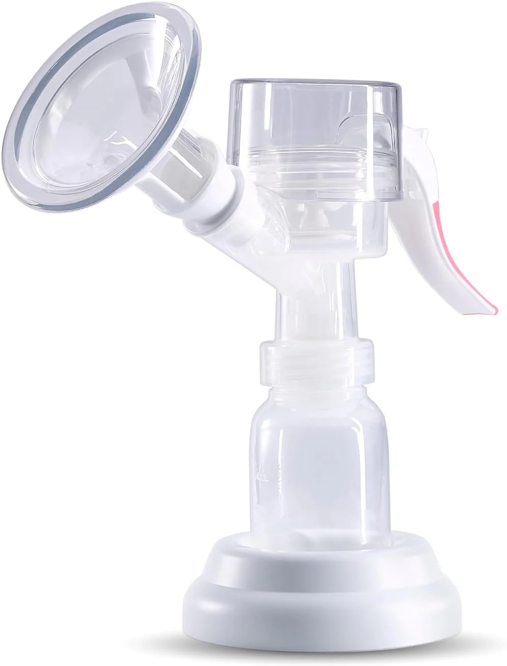 Limerick Love Manual Hand Pump, Easy-to-Use, Includes ComforTouch Silicone Breast Cup, BPA-Free Bottle, Silicone Gaskets, Portable