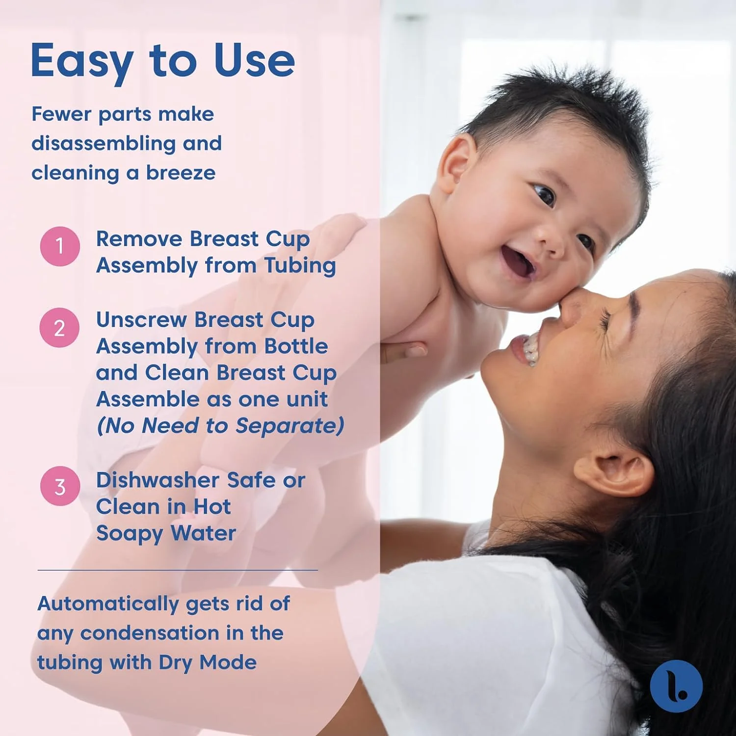 Limerick PJ's Comfort Electric Breast Pump, Hospital Grade Compression & Vaccum Technology, Dual Soft Silicone Breast Cups - Image 4