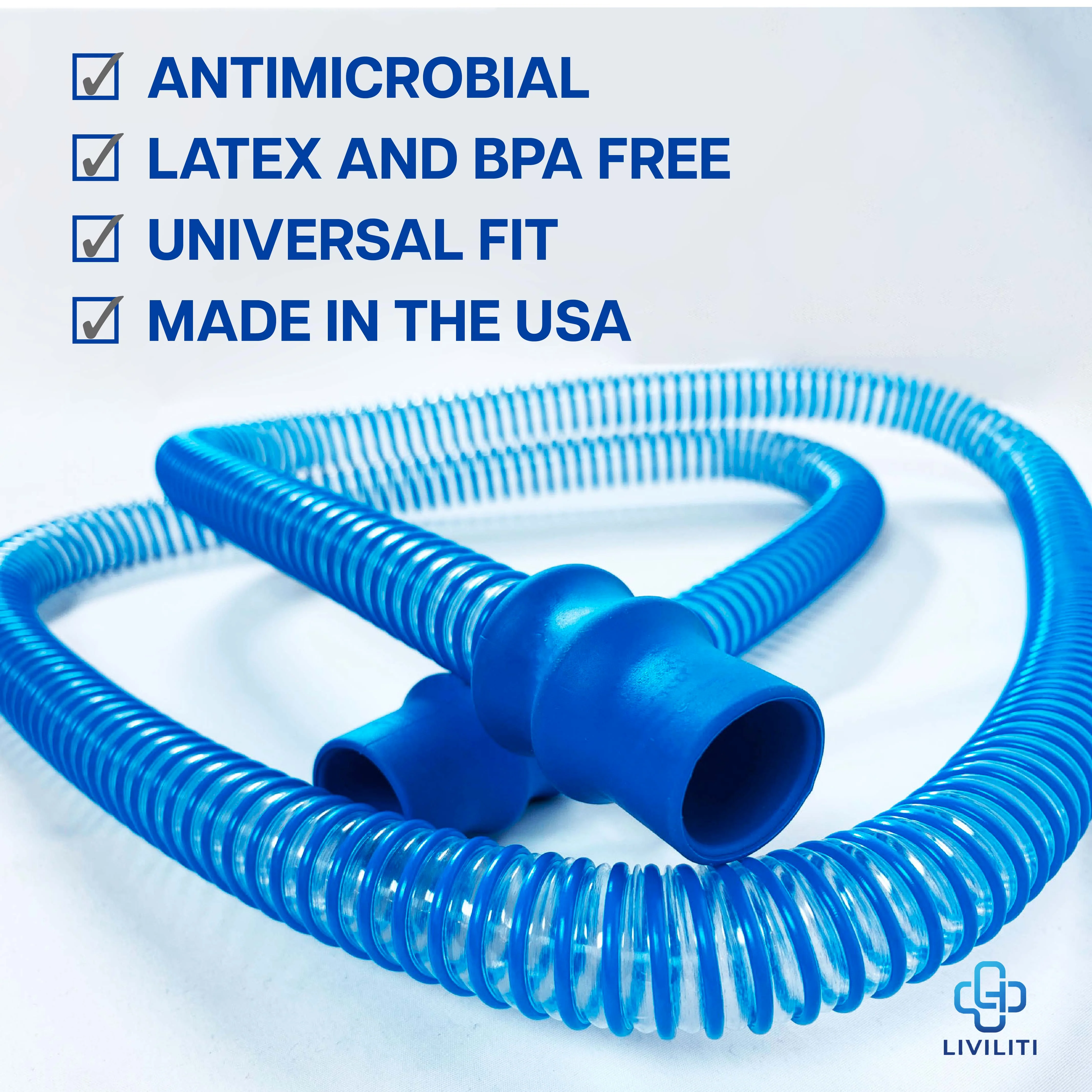 LiViliti Healthy Hose Pro Antimicrobial CPAP Certified Tube for Healthier Sleep, Universal Fit, Latex and BPA Free, Pack of 1 - Image 5