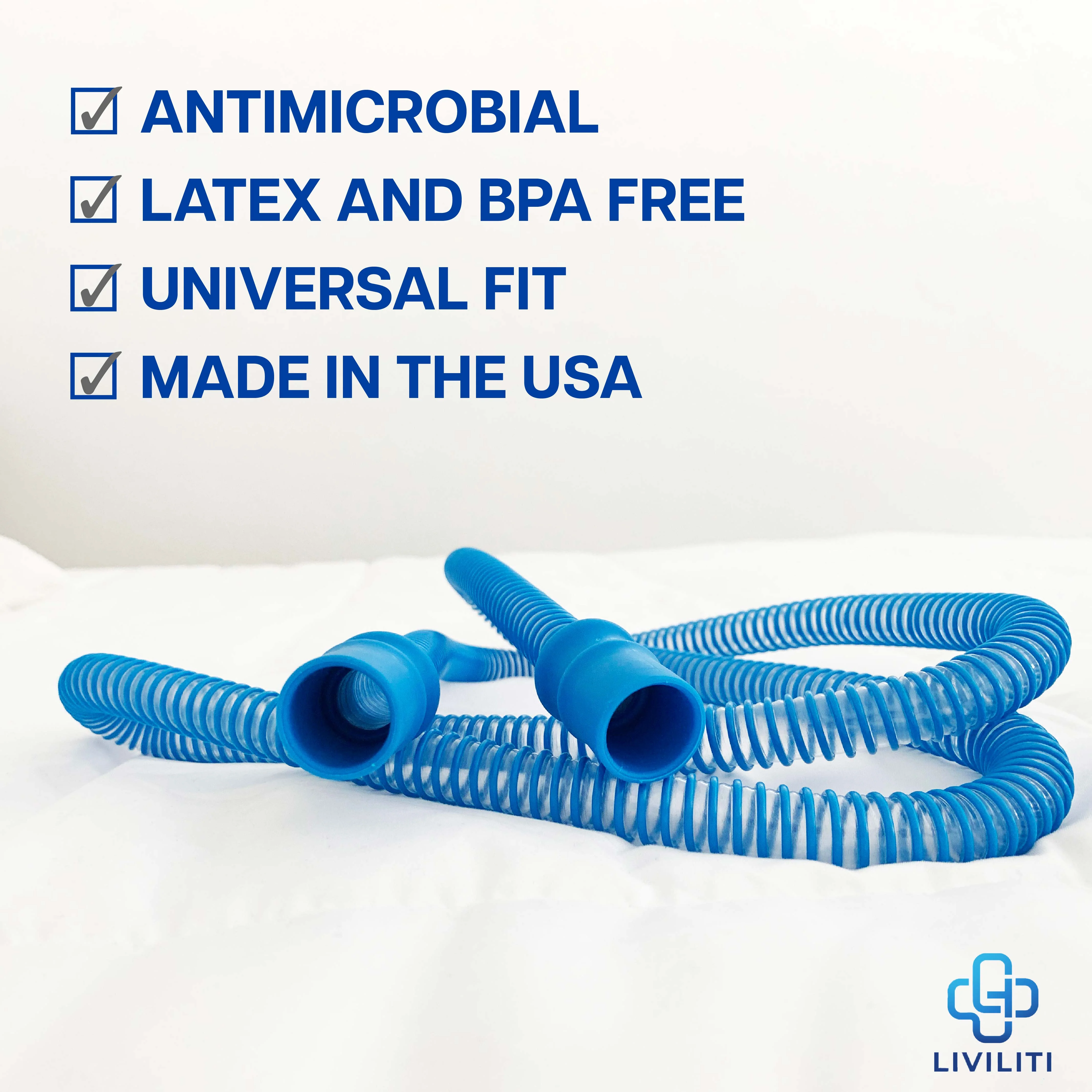 LiViliti Healthy Hose Pro Antimicrobial CPAP Certified Tube for Healthier Sleep, Universal Fit, Latex and BPA Free, Pack of 1 - Image 9