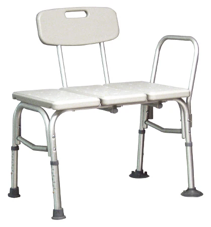 Lumex Bath Transfer Bench Maxi-Drain 22.25 Inch 350 lbs. Side Arm, 1 Count