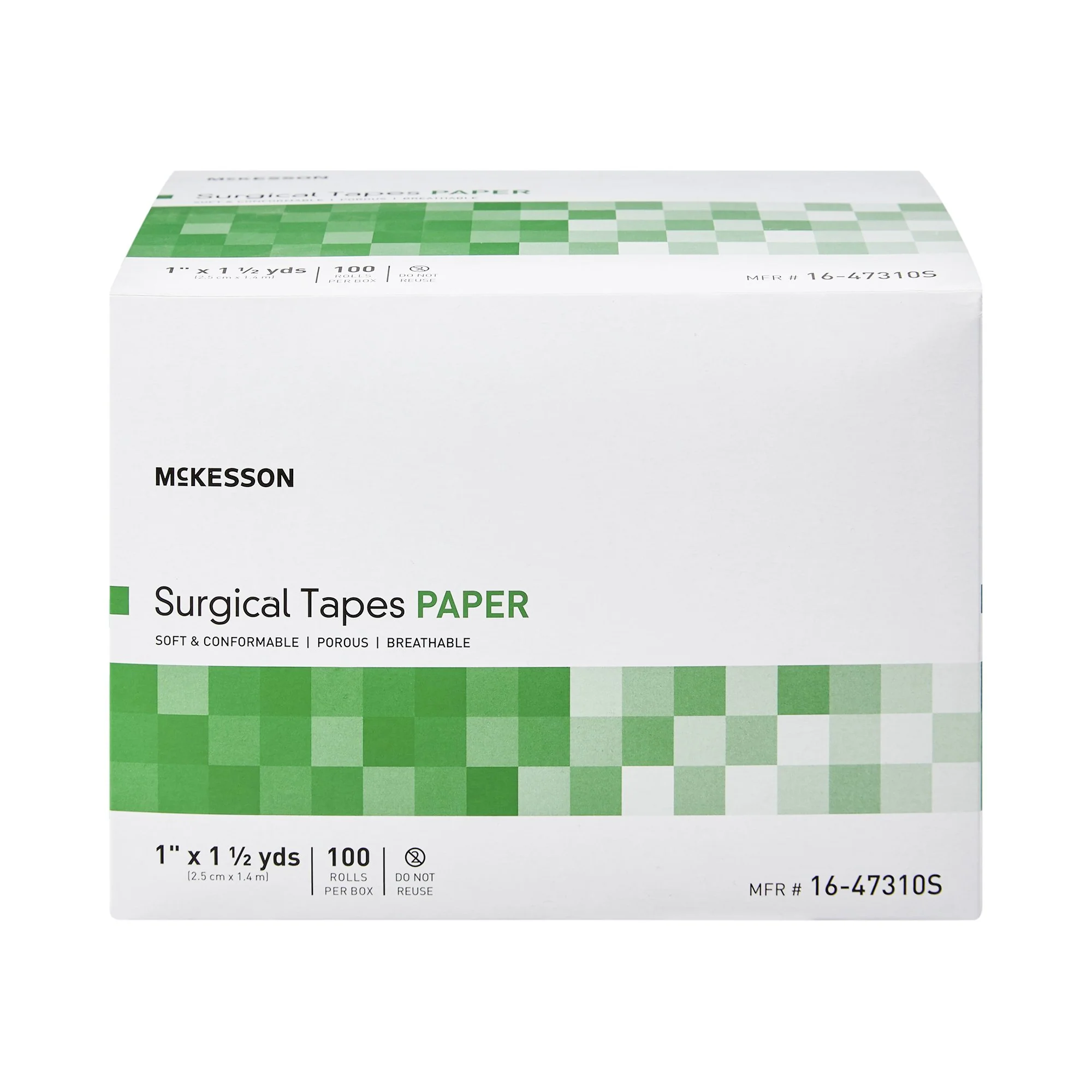 McKesson 16-47310S Medical Tape, 1 Inch x 1.5 Yard, White - Image 2