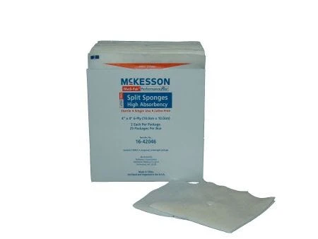 Mckesson 16-4228 Cotton Gauze 8-Ply 2 X 2 Inch Square Sterile. Box of 100 - Image 2