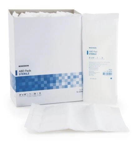 McKesson 16-4254 Abdominal Pad, Box of 24