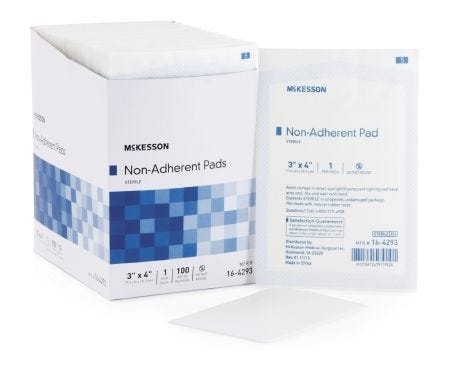 McKesson 16-4293 Non-Adherent Dressing, 1 Count