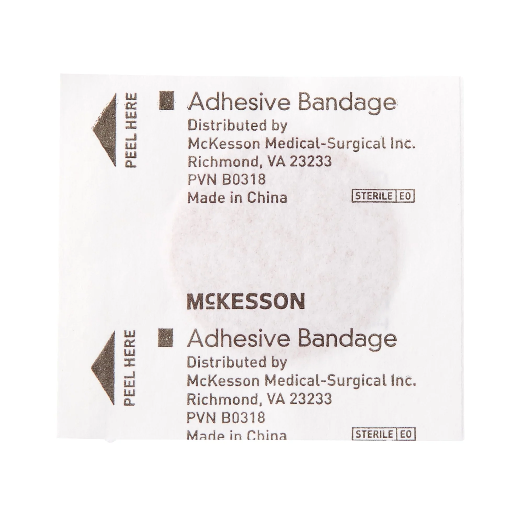 McKesson Adhesive Spot Bandage, Fabric, Tan, 1 Inch Diameter, Sterile - Image 3