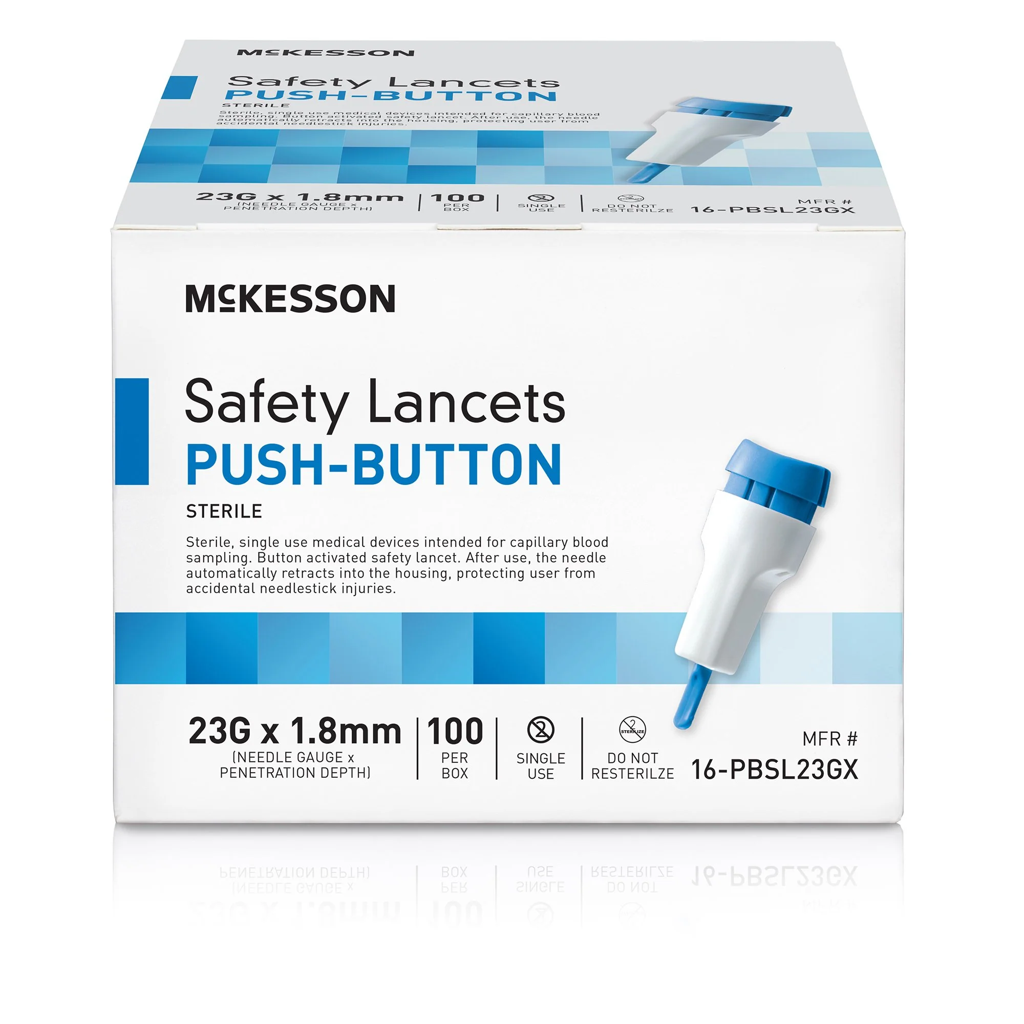 McKesson Brand Safety Lancet 16-PBSL23GX, 100ct box