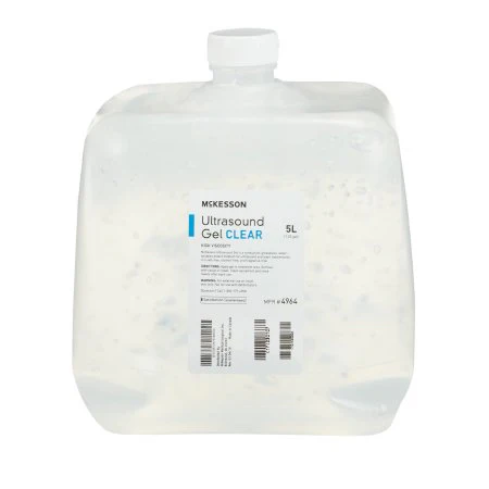 McKesson Ultrasound Gel, Clear, 5 Liters, Cubitainer, Ultrasound and Laser Transmission, Case of 4