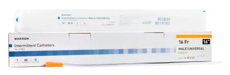 McKesson Urethral Catheter Coude Tip PVC 16 Fr. 16 Inch CS/300