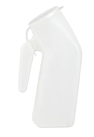 Medegen Medical Products Male Urinal, 1 Quart w/ Cover, Single Patient Use, Case of 50