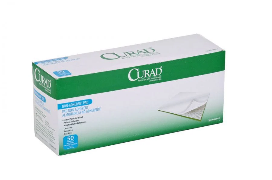 Medline CURAD Sterile Non-Adherent Pad: 3" x 8", 50 Count - Image 2