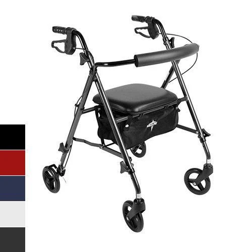 Medline Freedom Ultralight Rollators Blue, 1 Count