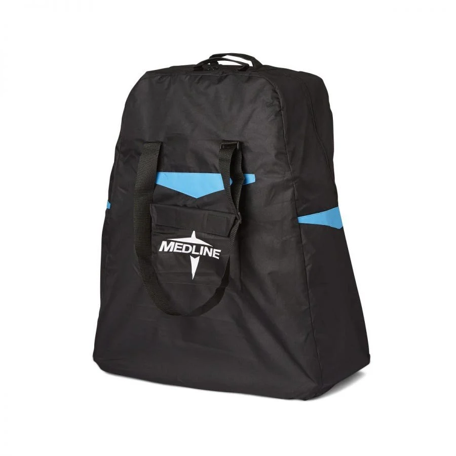 Medline Ultralight Transport Chair Carrying Case: Black, Fabric - Image 2
