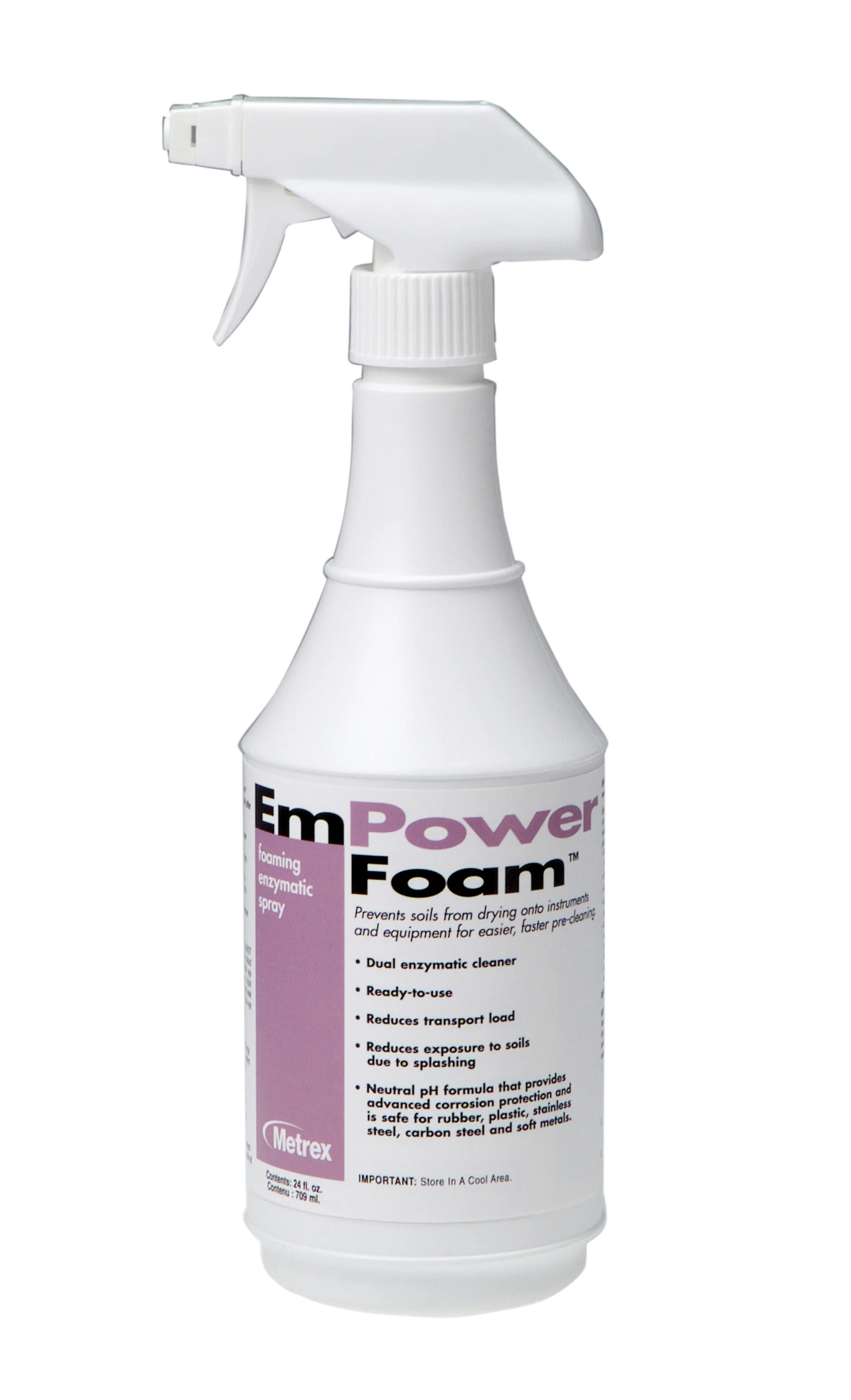 MetrexResearch EmPower Foam Dual Enzymatic Detergent: Unscented