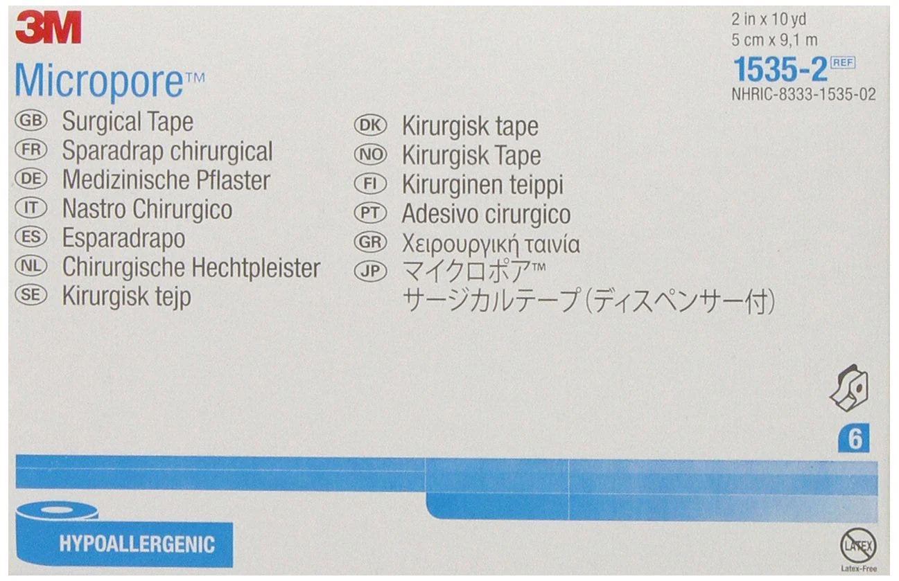 Micropore 15352 Medical Tape with Dispenser Case of 60 - Image 2