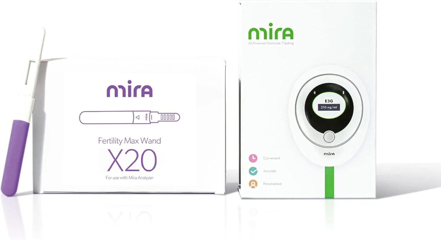 Mira Fertility MAX Starter Kit, Predict & Confirm Ovulation + 6 Day Fertility Window, Mira Analyzer, 20 Mira Max Wands to Track Actual E3G, LH, & Progesterone (PdG) Levels + Mira App Included - Image 8