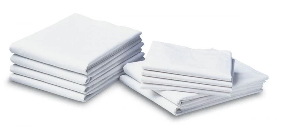 Muslin Draw Sheets, White, 54" X 72", Dozen of 12