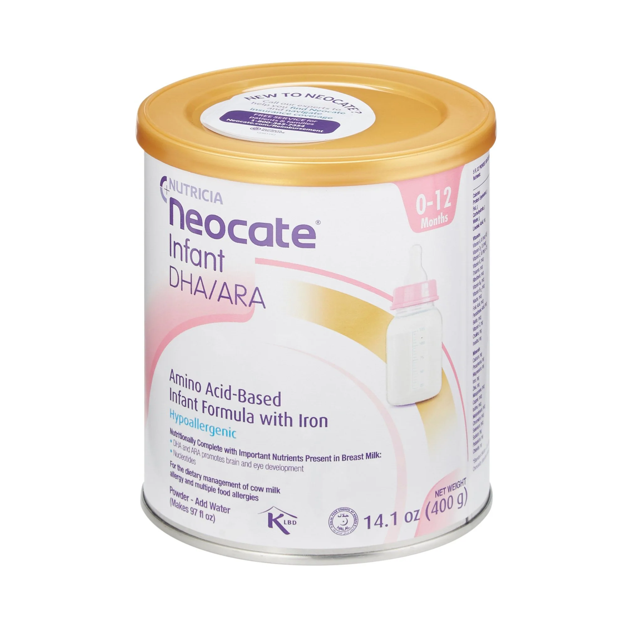 Neocate DHA & ARA Infant Formula, 14.1 Ounce Can - Image 3